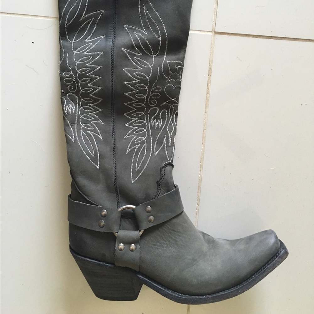 Brand new tall leather boots
